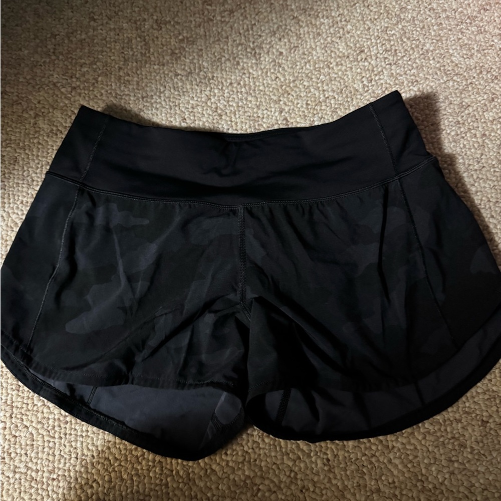 Lululemon Black Camo Shorts